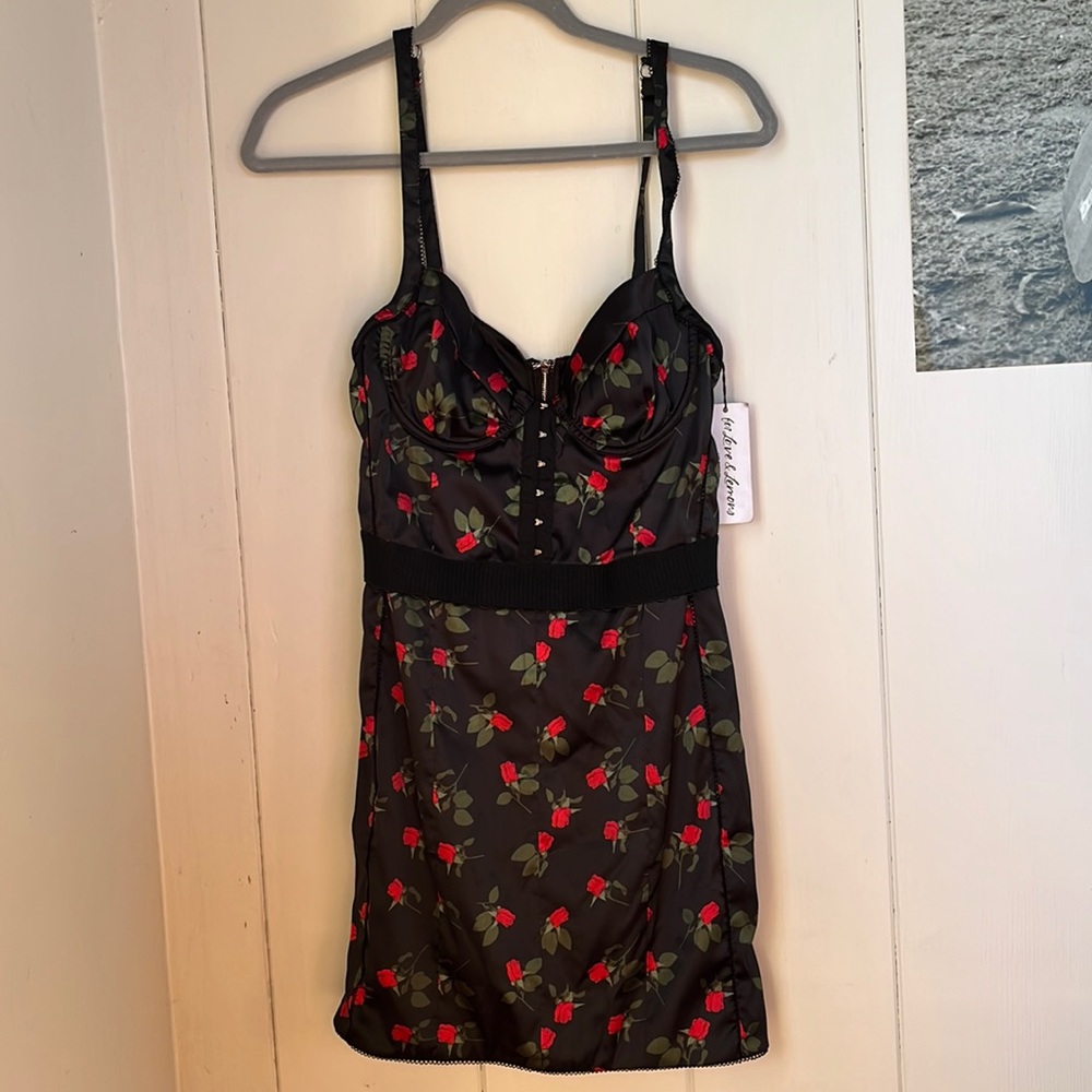 For Love & Lemons Rose Mini Dress
